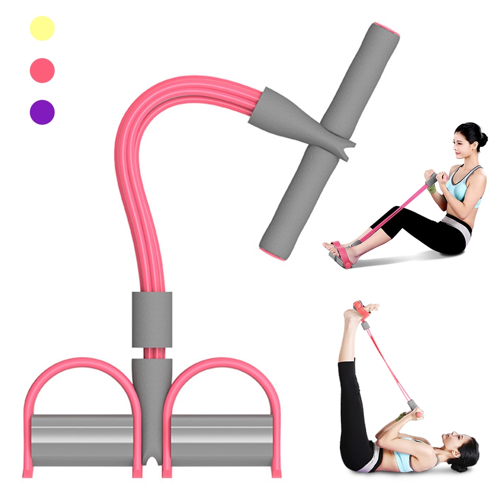 Buy 4 Tubes Multifunctional Leg Exerciser Pull Rope Training Equipment ...