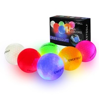6 Pack Glow Golf Ball for Night Sports Glowing in The Dark Long Lasting Light up