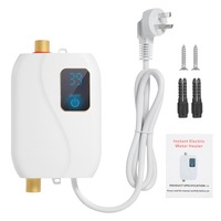 Instant Water 220V 3500W Mini Electric Tankless Hot Water Bathroom Kitchen Washing Lcd