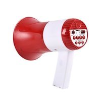Megaphone Speaker 50W Power Portable Bullhorn USB Flash Drive TF Card BT Alarm Megaphone Amplifier