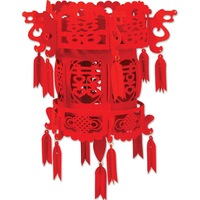 Red Felt Chinese Palace Lantern