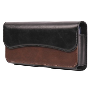 6.7-6.9 Inch Cell Phone Belt Bag Anti-drop Pu Leather Waist Phone Pouch With Magnetic Closure
