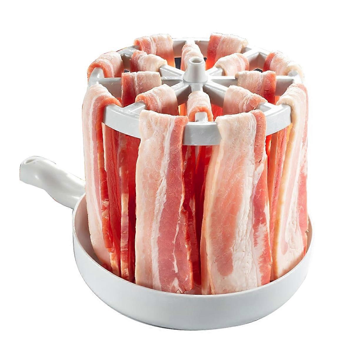 Buy Microwave Bacon Cooker Quick Cooking Bacon Rack Grease Collector ...