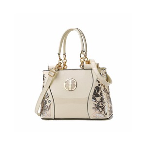 Patent Leather Sequins Handbags for Ladies Hobo Bag-White