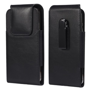 Pu Leather+nylon Anti-drop Waist Phone Bag For 7.2" Mobile Phones Vertical Belt Phone Pouch