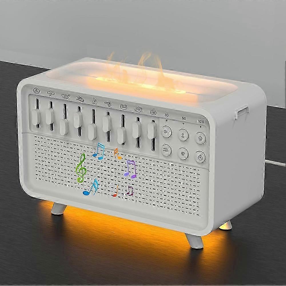 Buy Smart White Noise Machine with Bluetooth & Night Light, Echo Flame ...