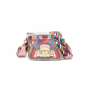 Women Mini Transparent Plastic Crossbody Durable Summer Shoulder Bag Purse