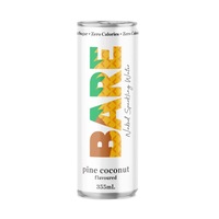 Bare Naked Sparkling Water Pine Coconut 355ml x 24