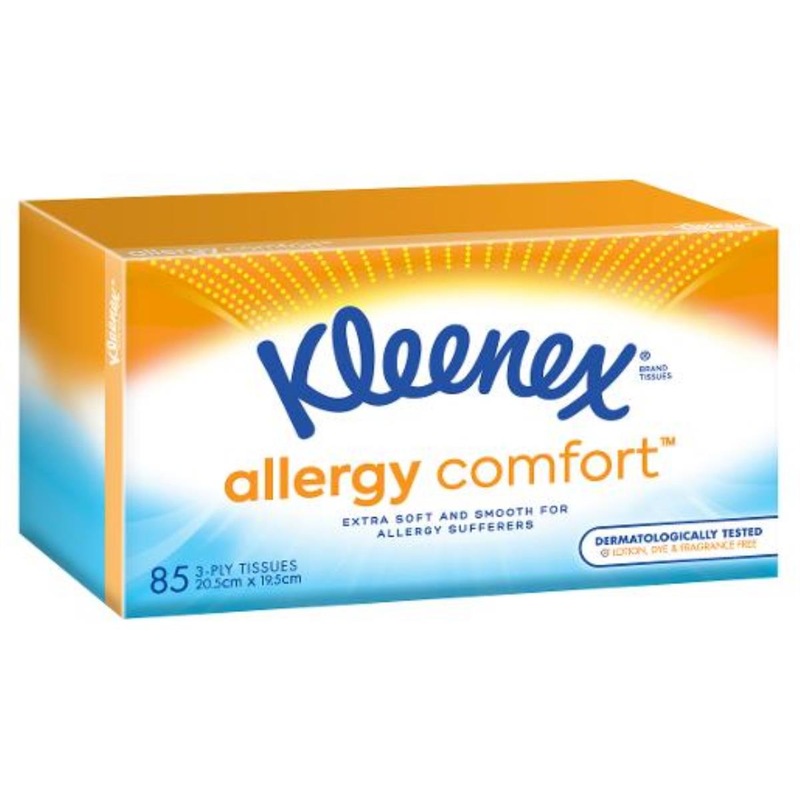 Fazzoletti Kleenex Allergy Comfort - Confezione Da 56 Pezzi, Ipoallergenici E Ultra Morbidi