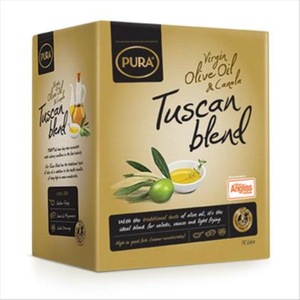 Pura Oil Olive Virgin & Canola Tuscan Blend 15 Lt Bag In Box