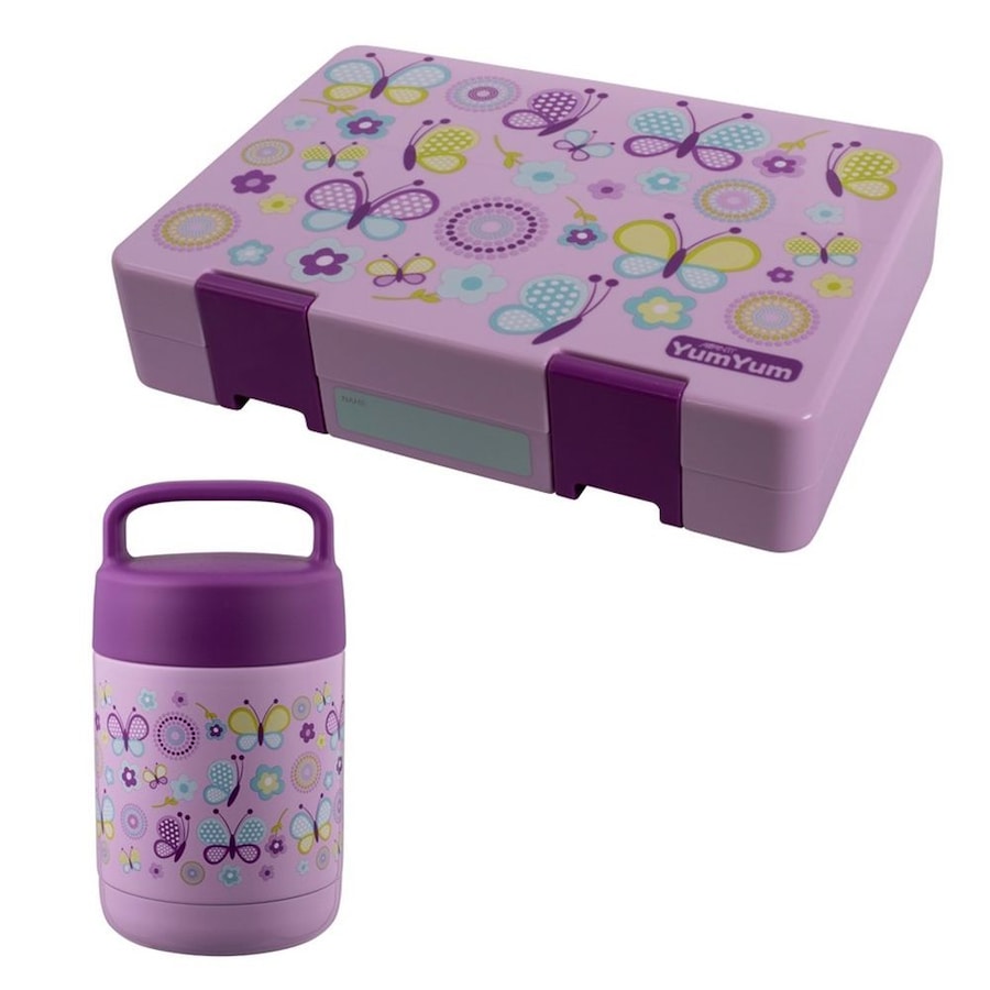 Avanti Yum Yum Bento Box & Insulated Food Jar - Butterflies