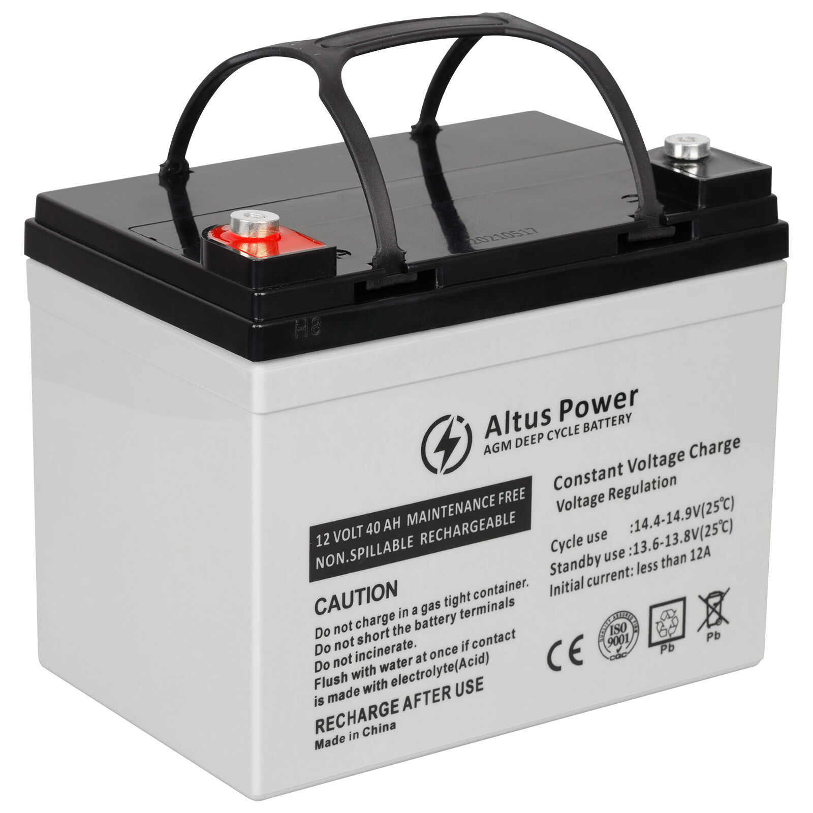 Altus 12V 40ah AGM Battery Deep Cycle SLA Lead Acid Unbranded Australia