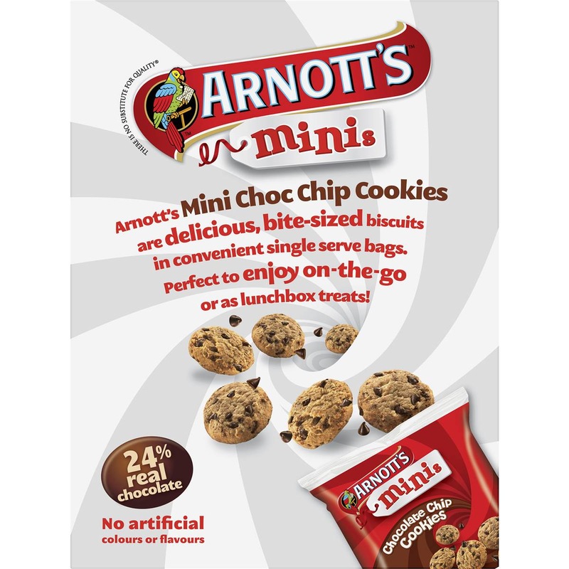 Buy Arnotts Mini Chocolate Chip Cookies Biscuits 7 Packs MyDeal