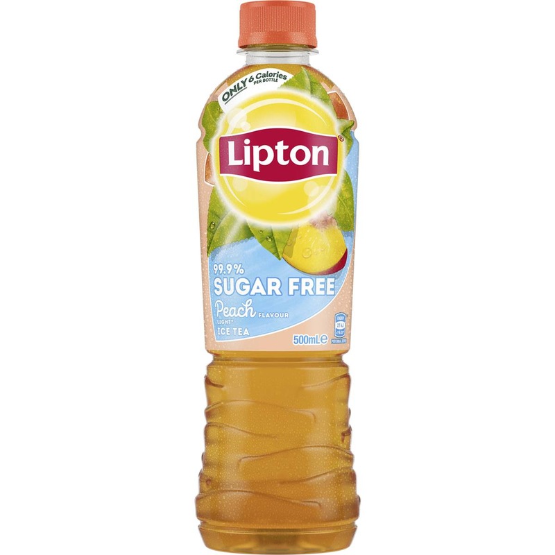 Buy Lipton Light Iced Peach Tea Ice Flavour Sugar Free Drink 500ml MyDeal