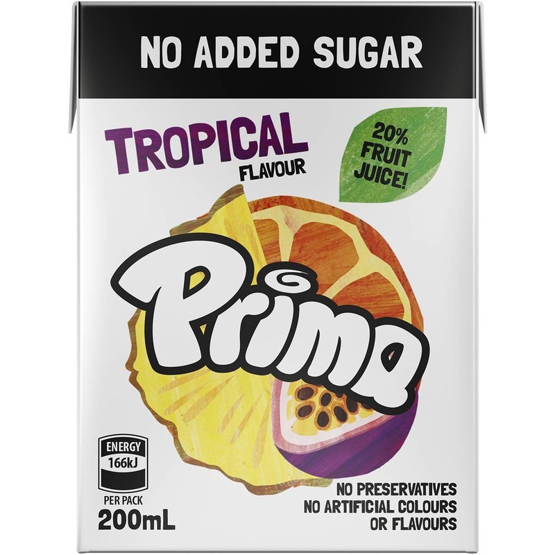 Buy Prima Tropical Fruit No Added Sugar Juice Kids Drink Box 200ml x 6