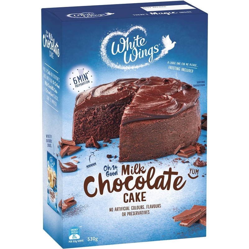 Buy White Wings Milk Chocolate Cake Baking Mix 530g MyDeal