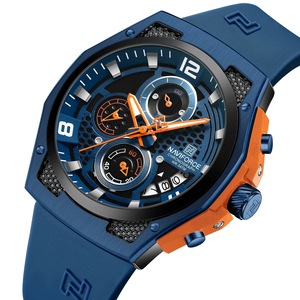 Luxury Men's Quartz Watch  Waterproof Sport Wristwatch with Silicone Strap - Relogio Masculino