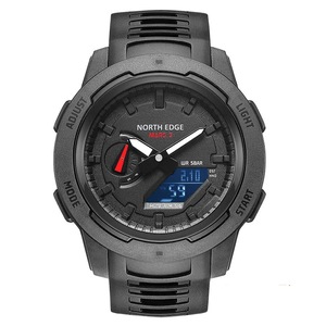 Carbon Fiber Watch Digital Military Watch 50M Waterproof, LED Display, World Time Sports Wristwatch