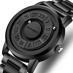 Mens Fashion Quartz Watch  Magnetic Floating Ball Pointer, Waterproof, Personalized & Unique Design