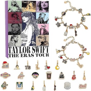 2024 Christmas Advent Calendar Bracelets 24 Days Countdown Calendar Taylor Swift Swiftie DIY Jewelry Creative Gift