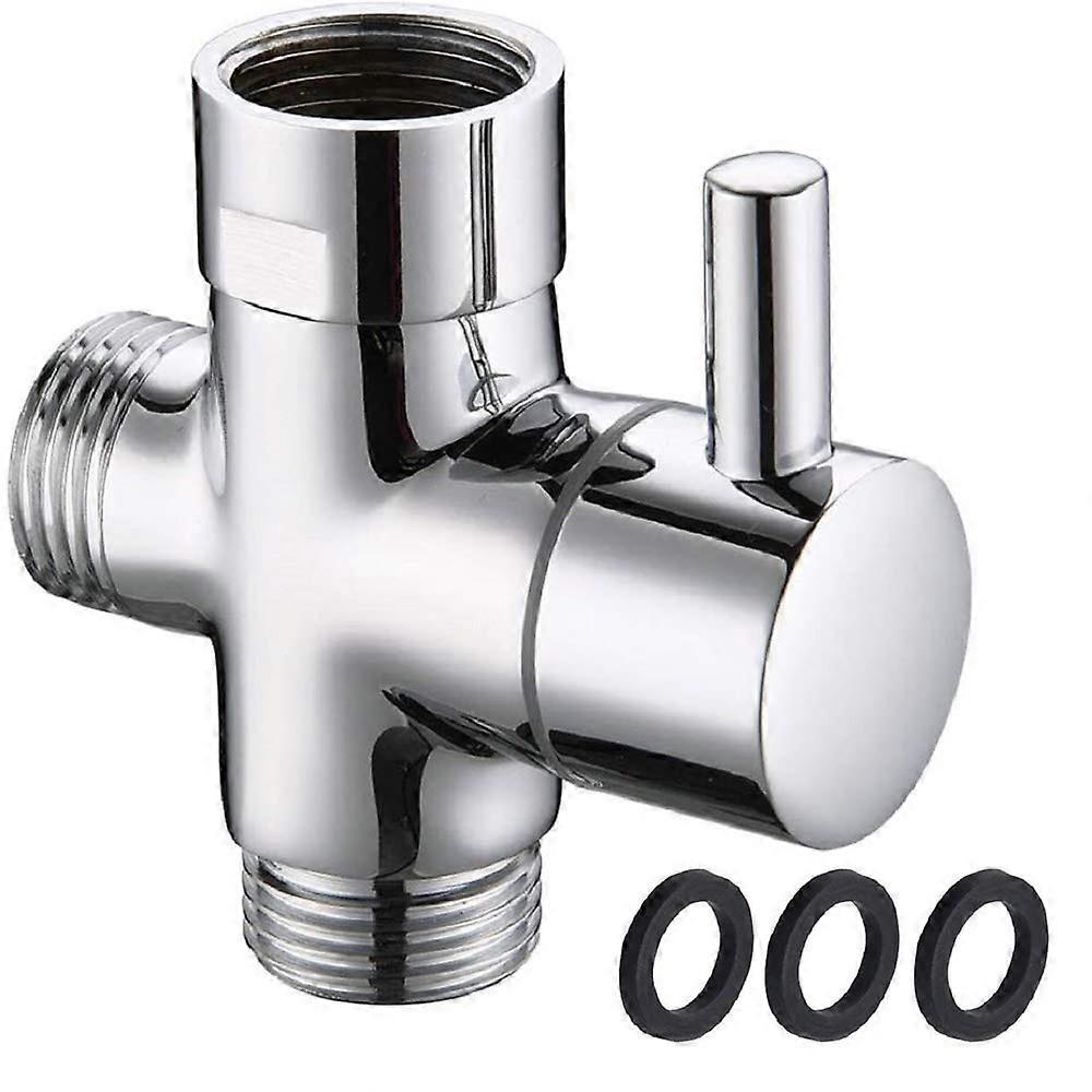 Tecolog Shut Off Valve Brass Shower Diverter 3 Way Diverter Valve