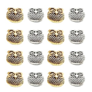 30 Pcs Charm Bracelet Owl Beads Bracelet Jewelry Making Spacer Findings Crystal Beads