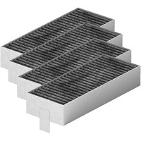 4pcs activated carbon filter for cooker hood Siemens Hz9vrcr0 17004796 / Bosch Hez9vrcr0 17004805 / Neff Z821vr0 17004806, Gaggenau CA282111
