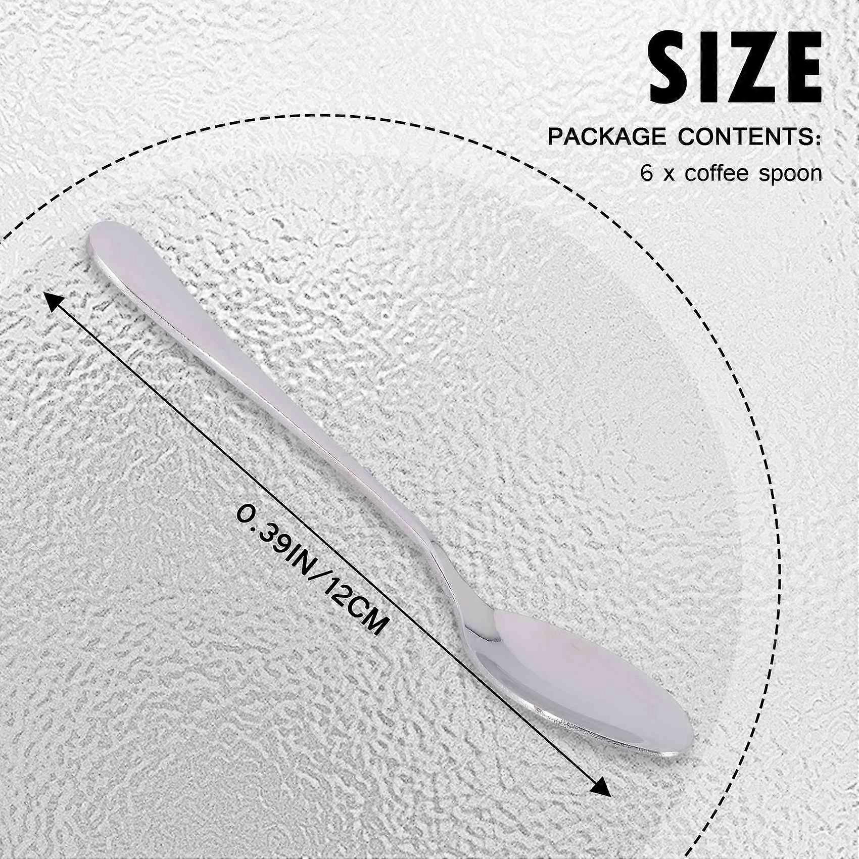 Buy 6 Pieces of Espresso Spoon 4 7 Inch Stainless Steel Mini Coffee Buy 6 Pieces of Espresso Spoon 4 7 Inch Stainless Steel Mini Coffee
