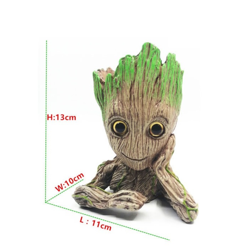 Buy Aquarium Big Thinking Groot Air Bubbler Decorations Resin Crafts