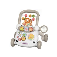 Baby walker toy baby multifunctional walking trolley anti-rollover newborn walking walker little lion gray