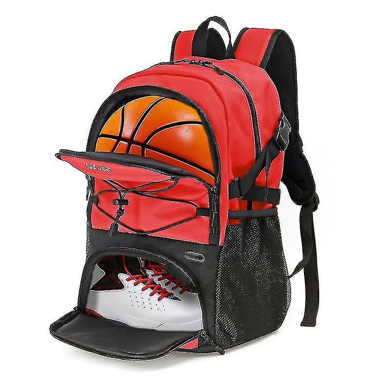 Large Basketball Backpack With Separate Ball & Shoe Compartments - Sports Bag For Gym, Travel, Soccer, Volleyball