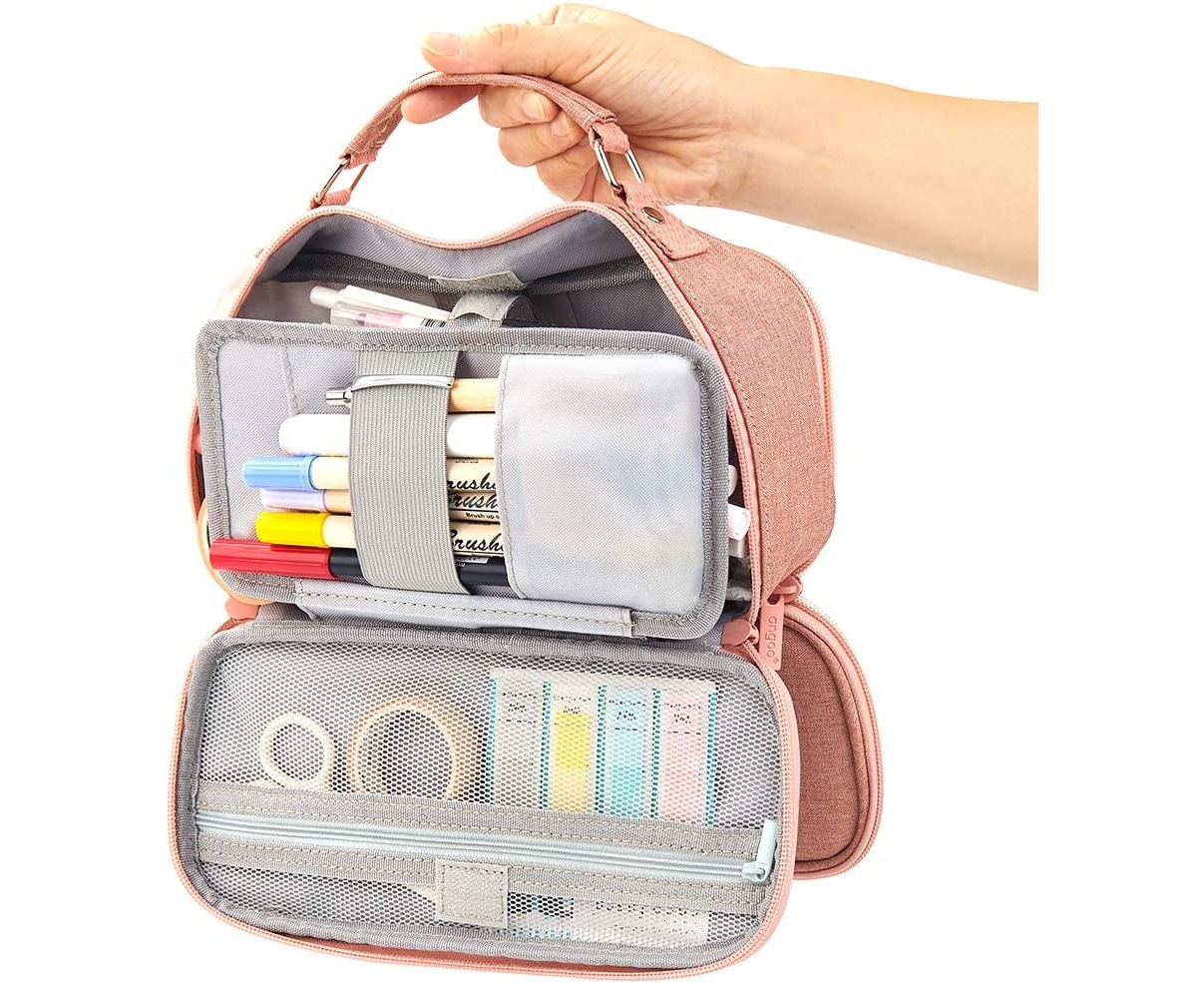 Multi Compartment Texta Case Buy Big Capacity Pencil Case Stationery Storage Large Handheld Pen ...