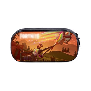 Cartoon custom pencil case large capacity pen case student pen box stationery bag multifunctional stationery box