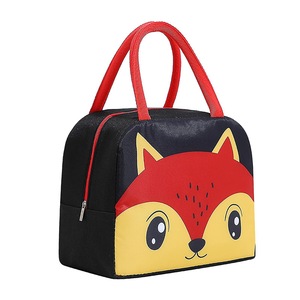Cartoon Lunch Bag Portable Lunch Box Bag Student Aluminum Foil Insulation Bag