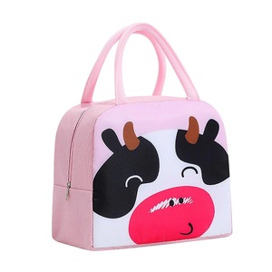 Cartoon Lunch Bag Portable Lunch Box Bag Student Aluminum Foil Insulation Bag
