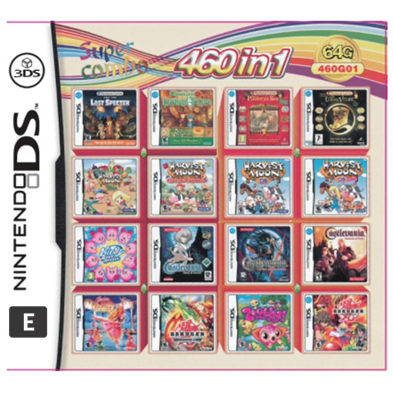 208-in-1 Game Cartridge For Nintendo DS/3DS/2DS - Multi-Game Compilation Card