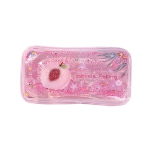 Cosmetics Bag Waterproof Fashion Cartoon Pencil Case Transparent School Pen Box for Home-H