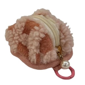 Earphone Bag Vintage Checkboard Lovely Mini Plush Wireless Headset Storage Bag