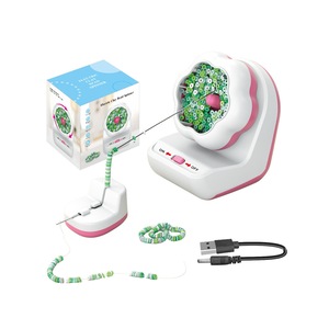 Electric Bead Spinner for Bracelets Making - Automatic Clay Bead Spinner Kit for Jewelry Making with Bead Bowl / 3 Needles / Beading Needle Holder Gift for