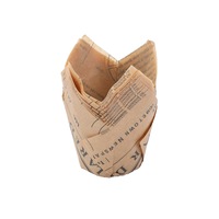 50Pcs Muffin Cup Tulip Flower Shape DIY Oil-proof Paper Heat-Resistance Cupcake Liner Baking Assistant B