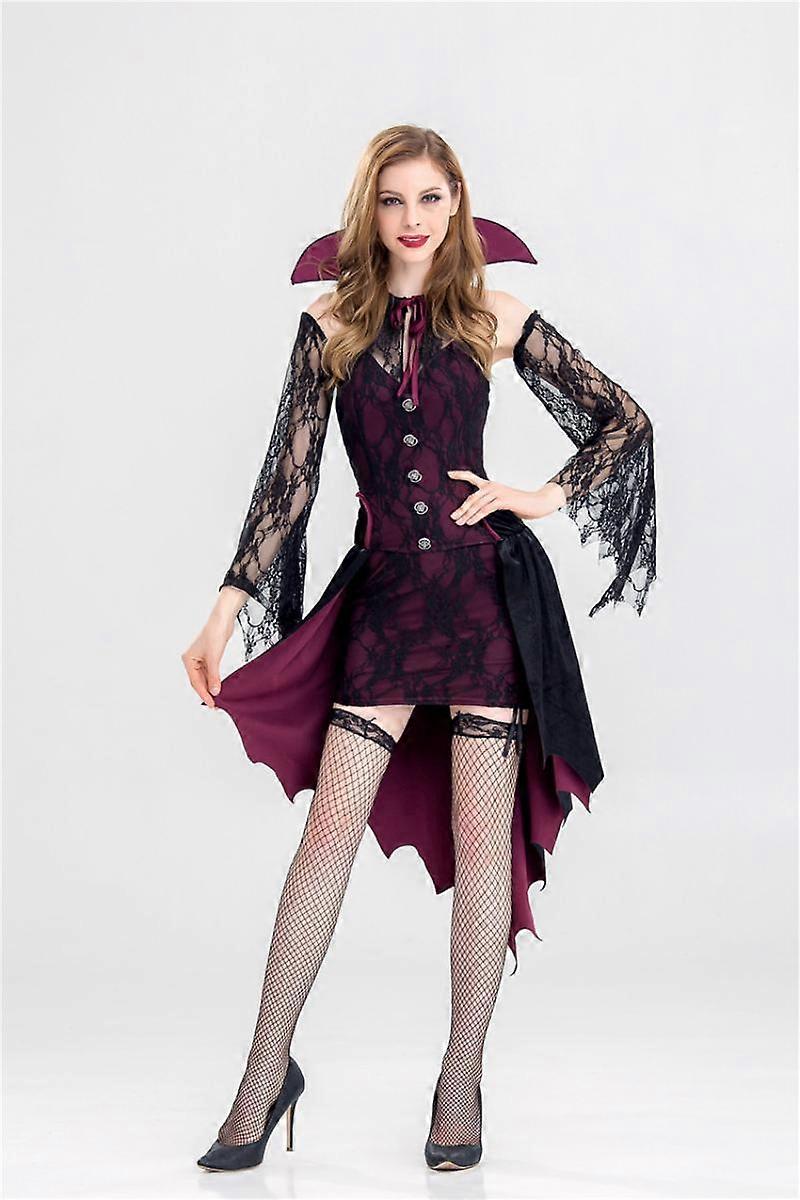 purple vampire dress Purple Cotton Gothabilly Dress