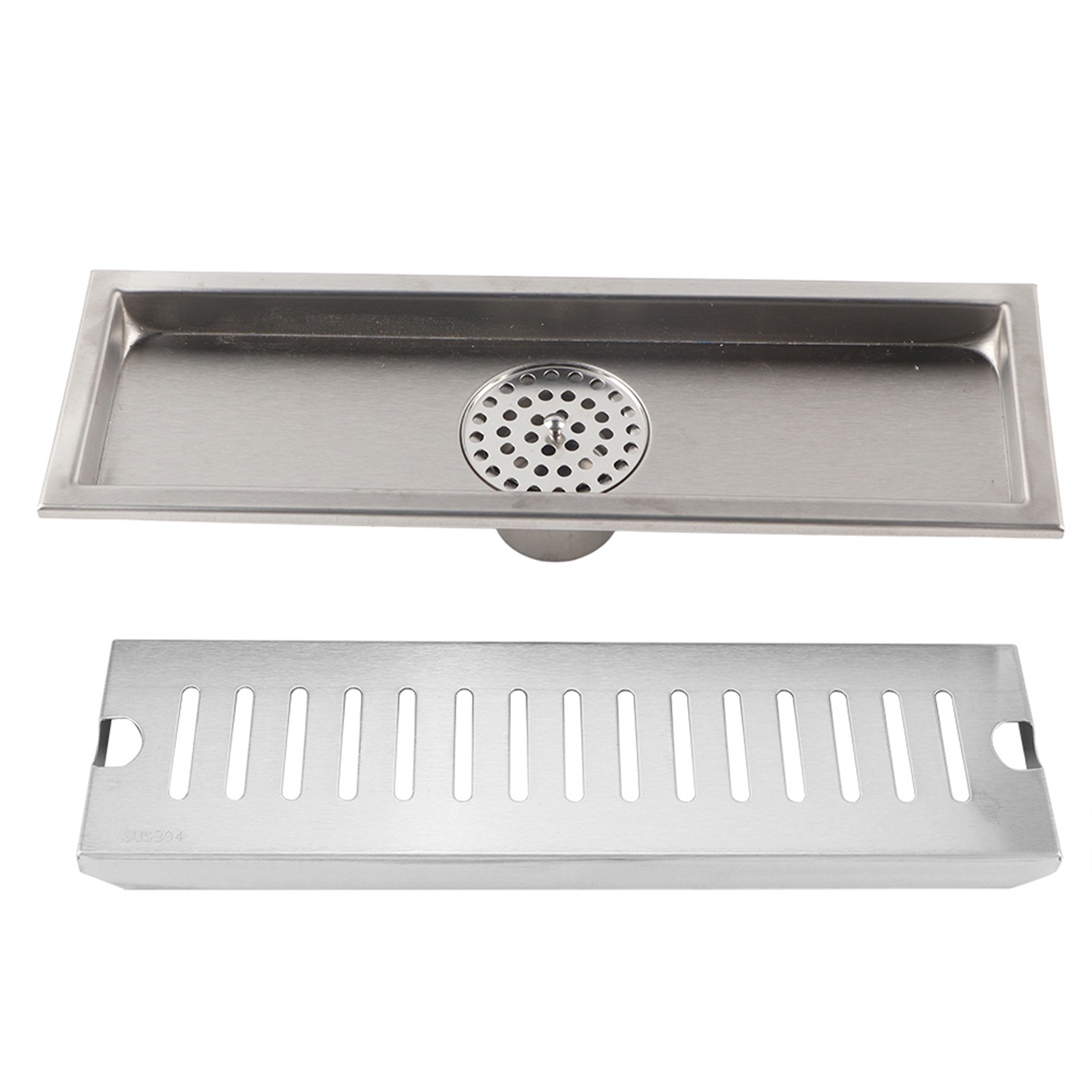 Buy Large Flow Stainless Steel Rectangle Shower Floor Drain Bathroom ...