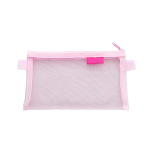 Multifunctional Mesh Pen Bag Pencil Case Makeup Tool Bag Storage Pouch Purse