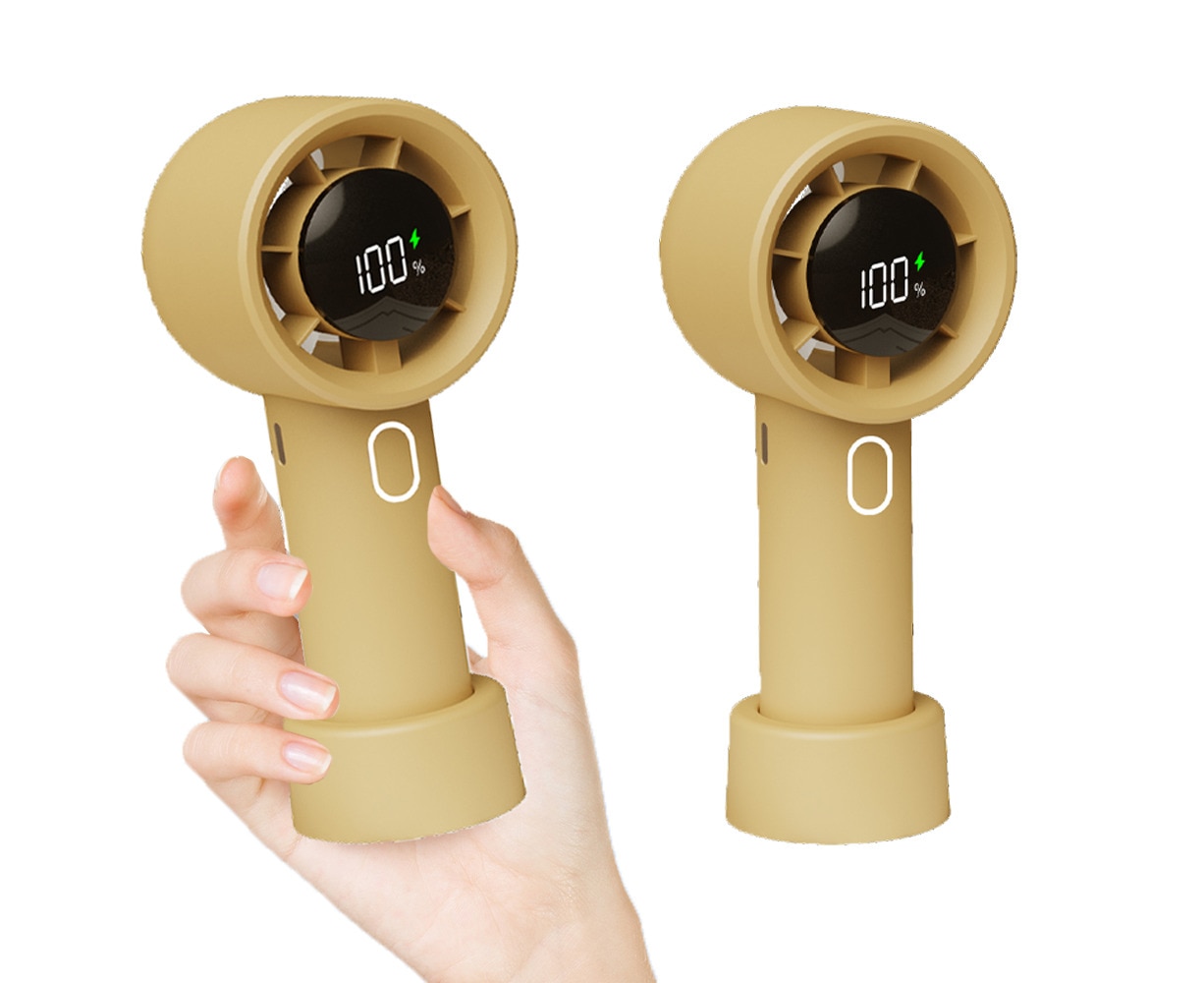 Buy Portable Handheld Turbo Fan With Digital Display 1500mAh Battery ...