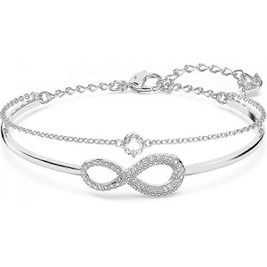 Twist Jewelry , Blets And Necklaces, Rhodium And Fini, Transparent (silver)