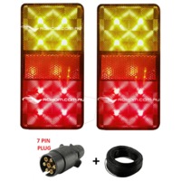 Roxom LED Boat Trailer Light Kit 80 x 150 Round Plug Boat Trailer