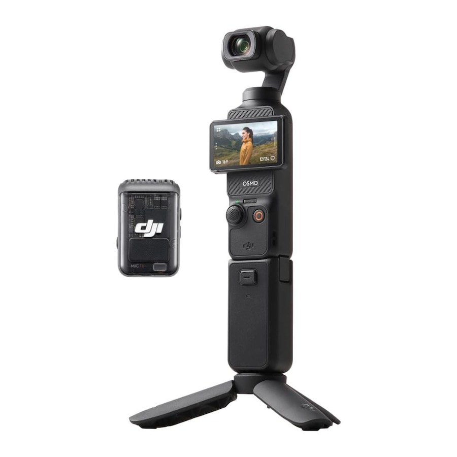 DJI Osmo Pocket 3 Creator Combo - 4K Vlogging Camera - 3-Axis Stabilization, Mic Included