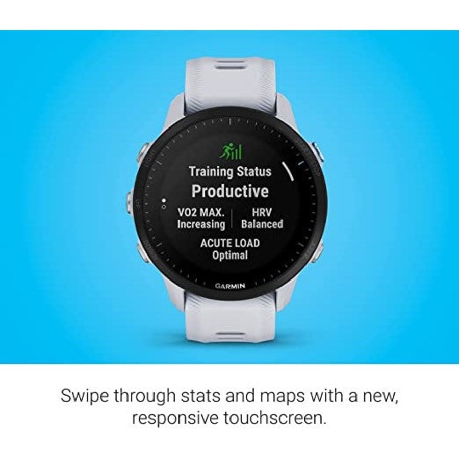 Garmin Forerunner 955 GPS Running Smartwatch - White - AU Version