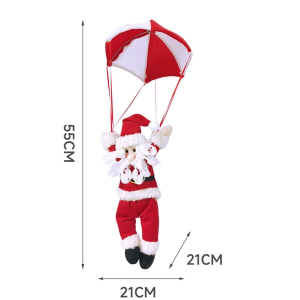 Buy 2Pcs Christmas Doll Parachute Decor Santa Claus Snowman Home