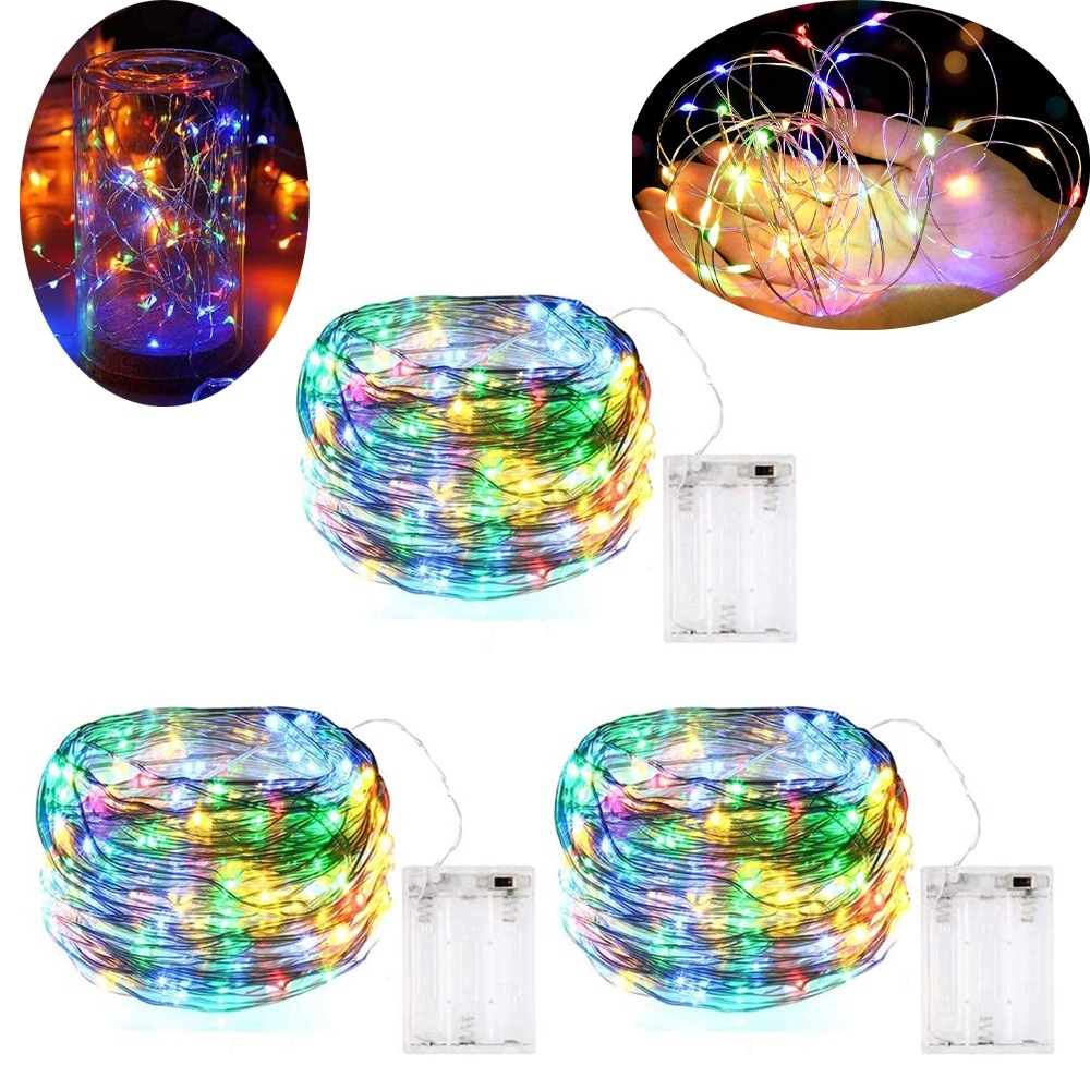Buy 3 Pack 3M/5M/10M Fairy String Lights Home Christmas light ...